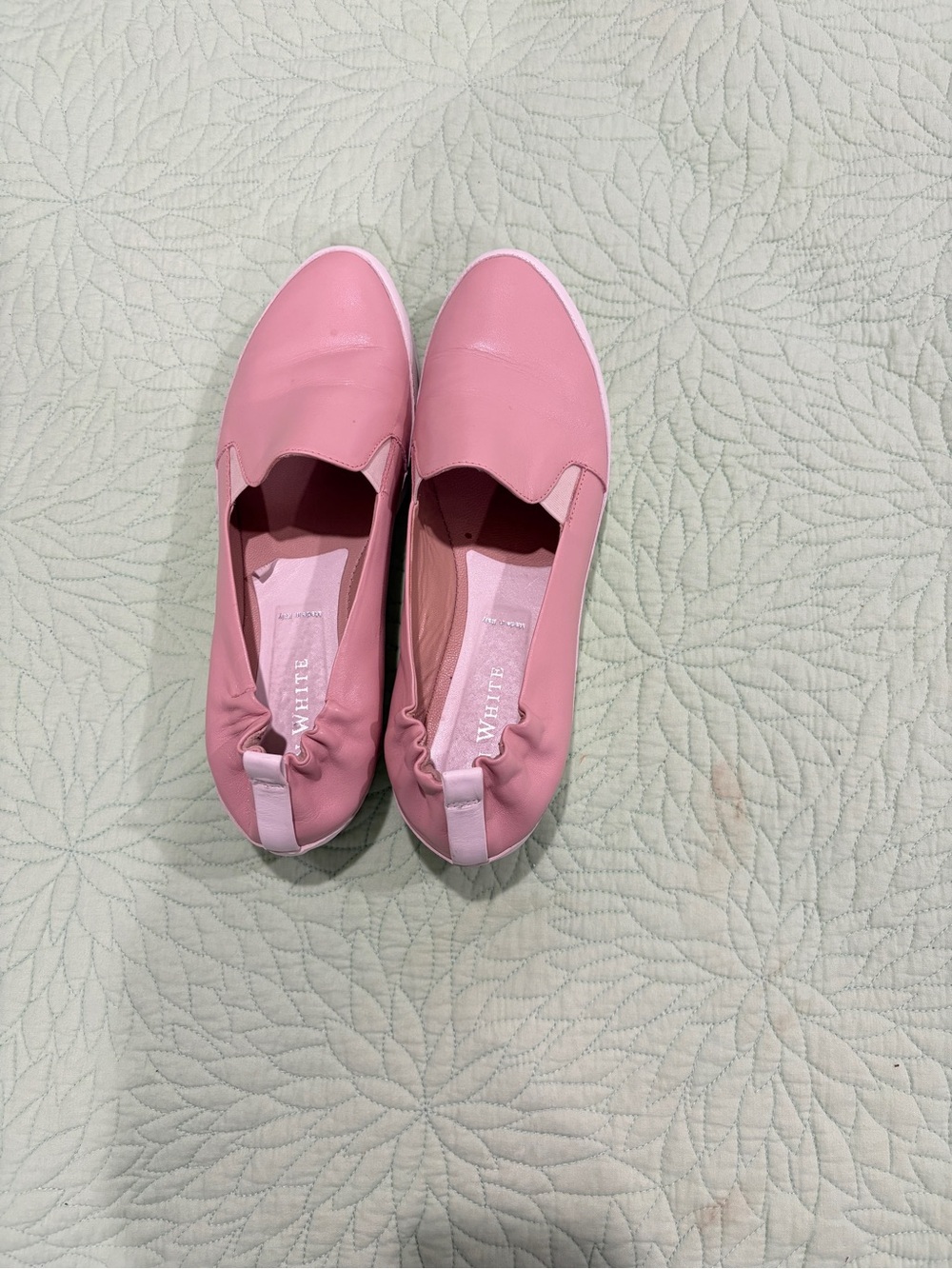 Ron White Pink Slip-Ons with Elastic Heel